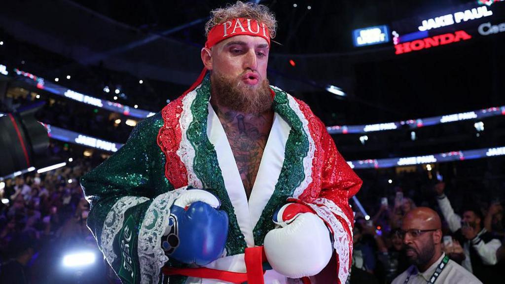 Jake Paul entering the ring against Mexico's Julio Cesar Chavez in June 2025