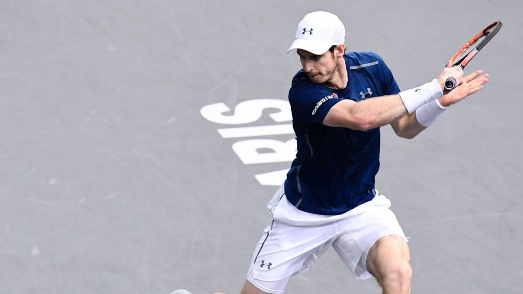 Andy Murray at the Paris Masters