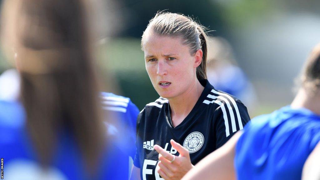 Lydia Bedford during a Leicester City training session