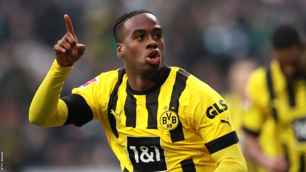 Borussia Dortmund's Jamie Bynoe-Gittens