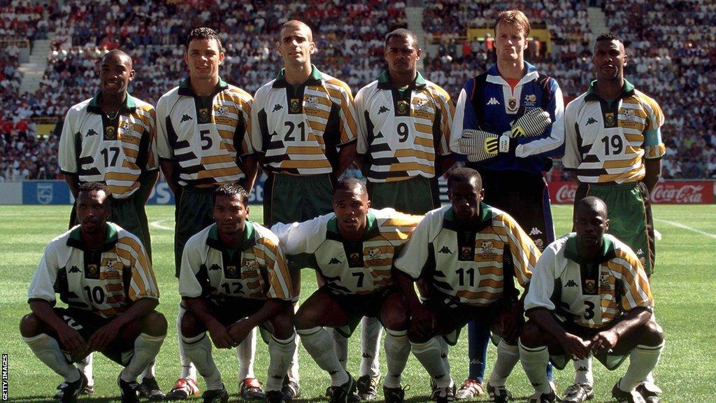 The South Africa national team at the 1998 World Cup