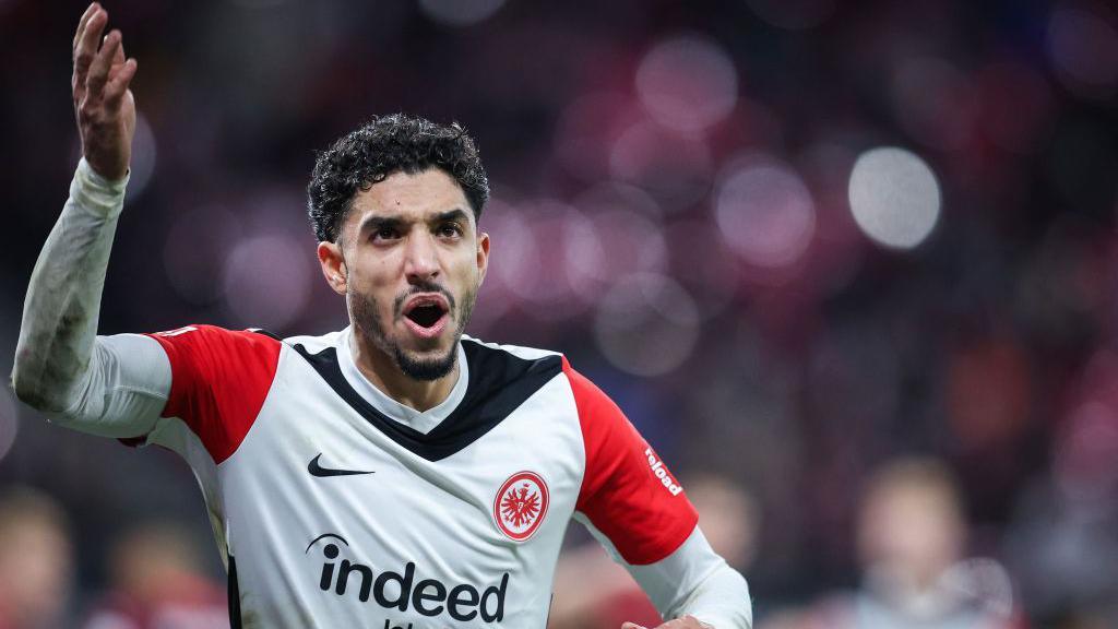 Omar Marmoush in action for Eintracht Frankfurt