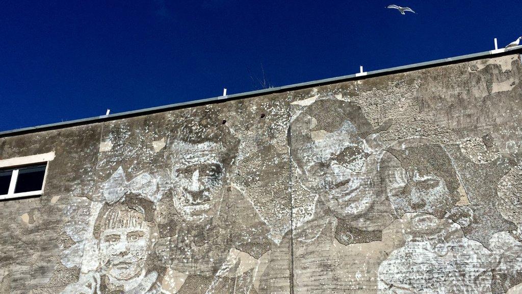 Nuart 2019 image in Aberdeen by Vhils / Alexandre Farto