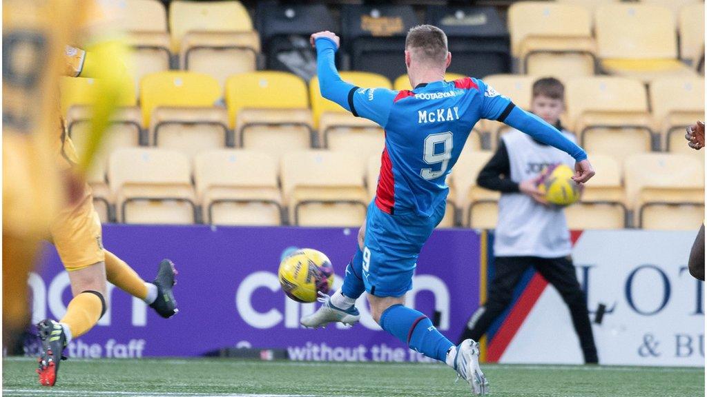 Billy Mckay scored his 7th goal in seven games for Caley Thistle