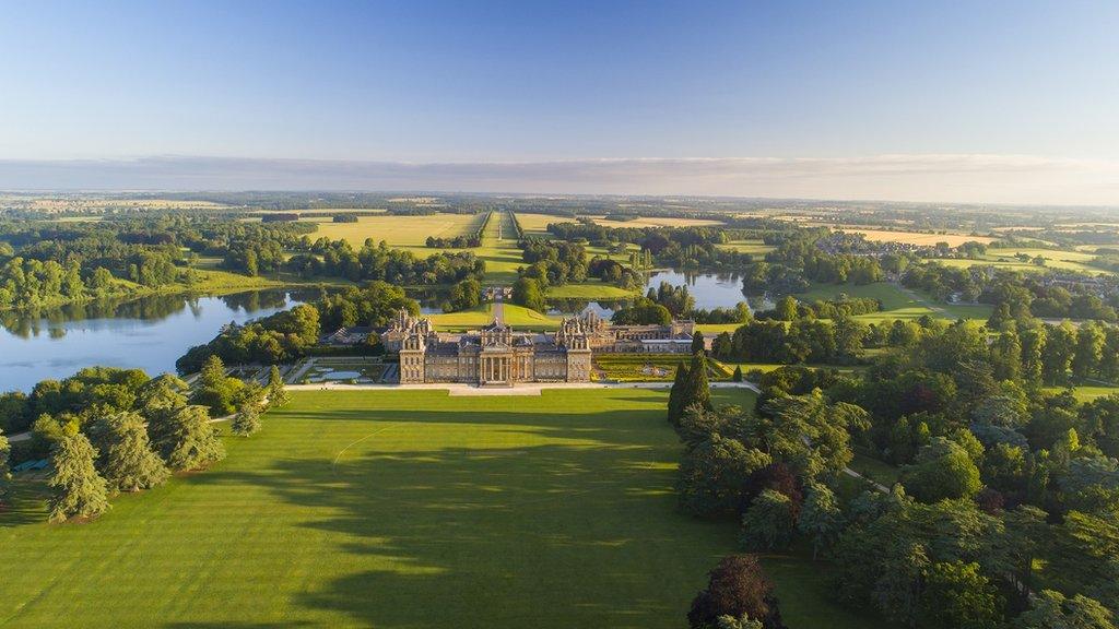 Blenheim Palace - a shot of the South Lawn