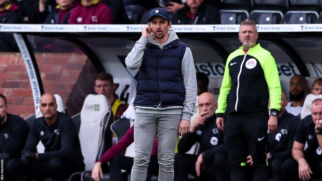 Bristol Rovers manager Joey Barton