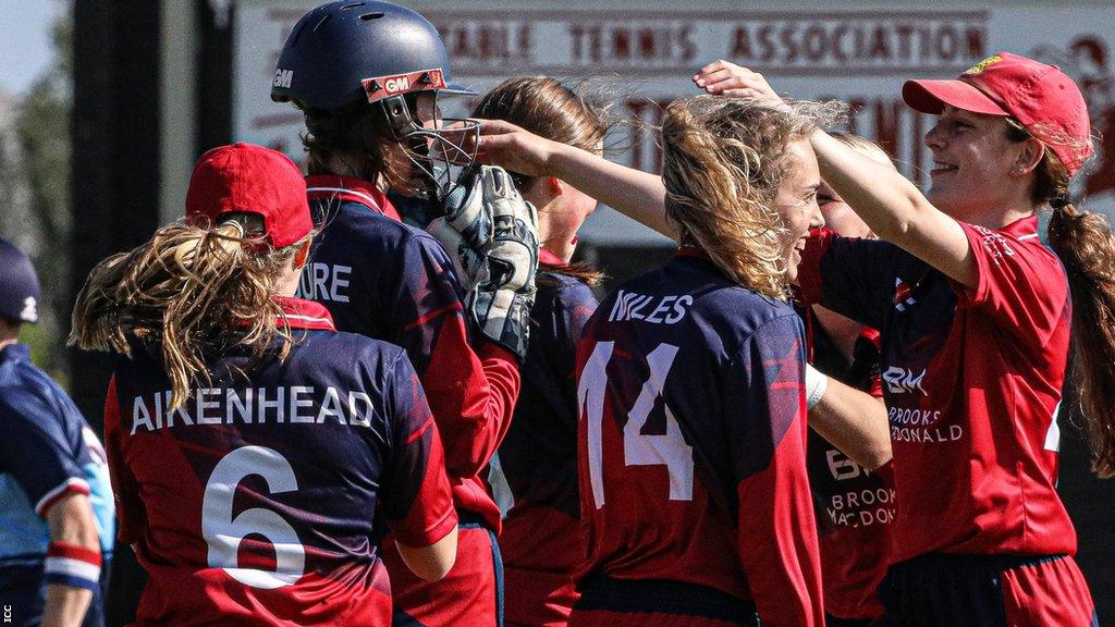 Jersey celebrate a wicket