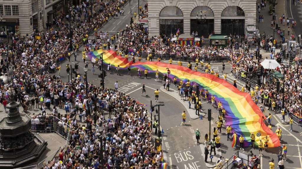 Pride parade in London