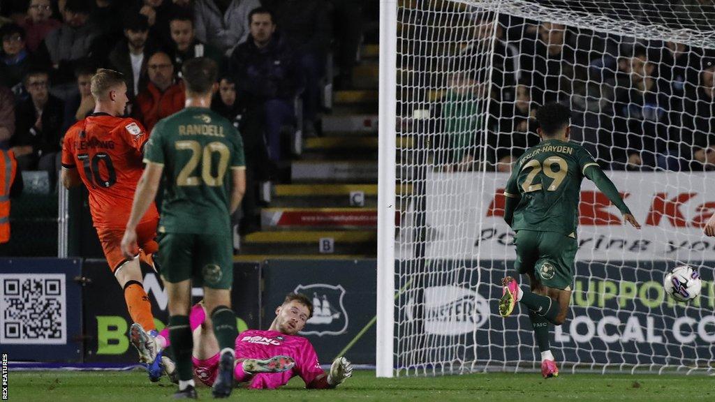 Zian Flemming scores Millwall's winner at Plymouth Argyle