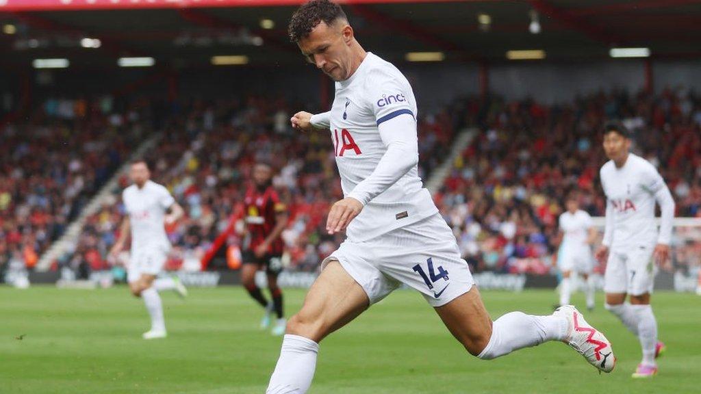 Ivan Perisic kicks a ball