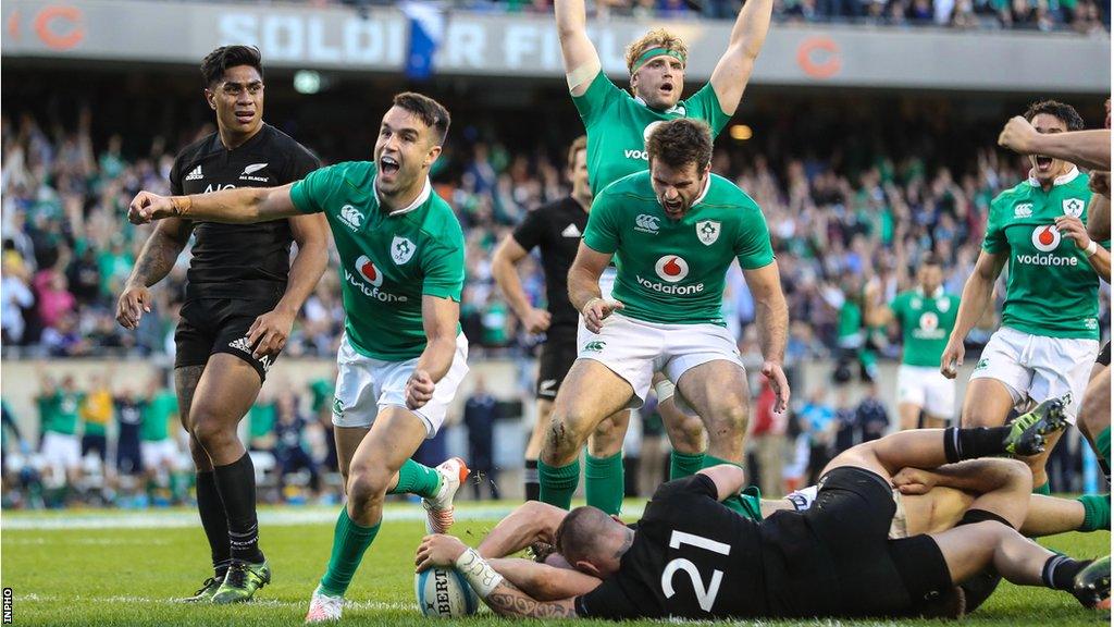 Robbie Henshaw's late try secured a historic win for Ireland in Chicago