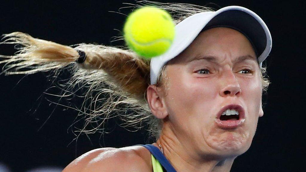 Tennis player Caroline Wozniacki