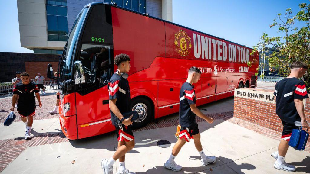 Manchester United on their pre-season tour