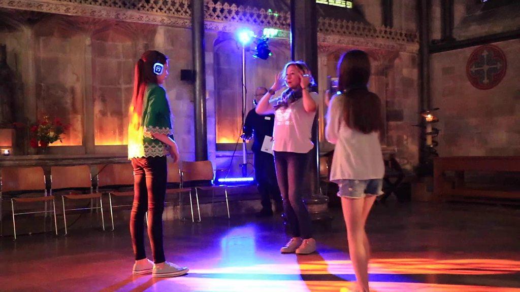 Dancing in Salisbury Cathedral