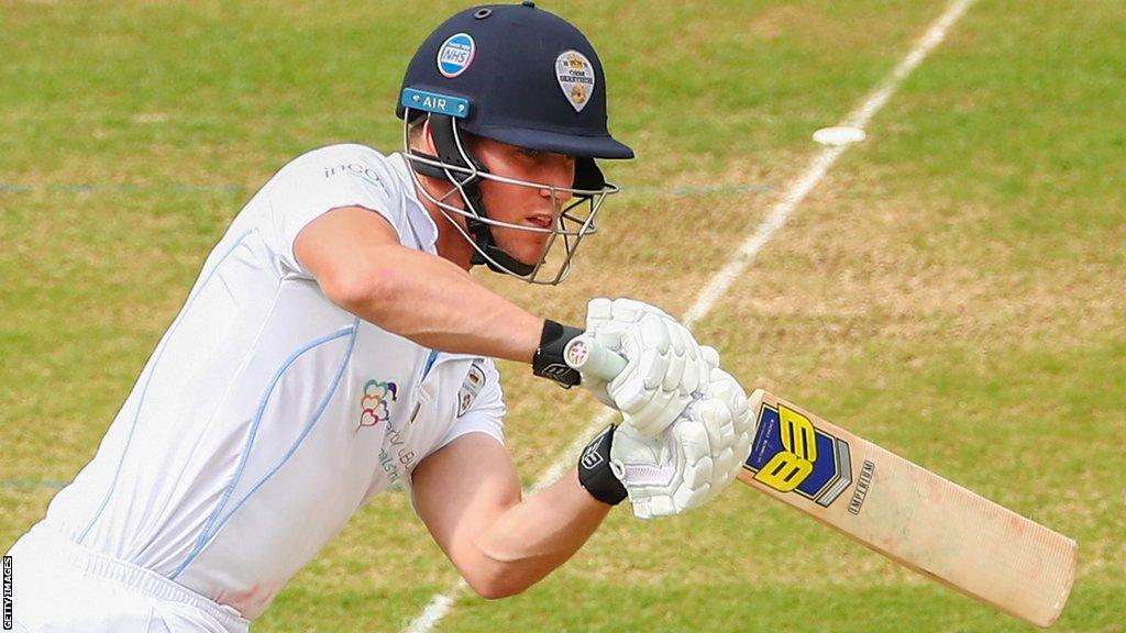 Derbyshire batter Luis Reece