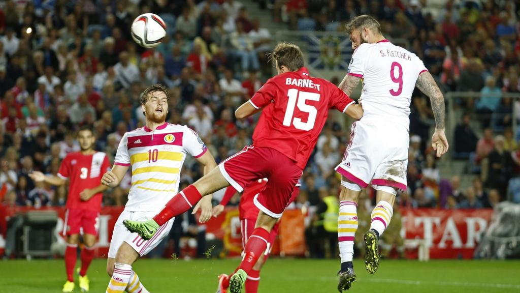 Steven Fletcher scores Scotland's third