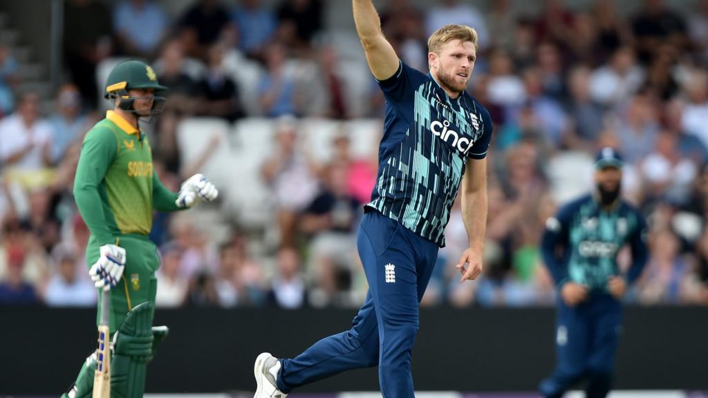 David Willey celebrates wicket