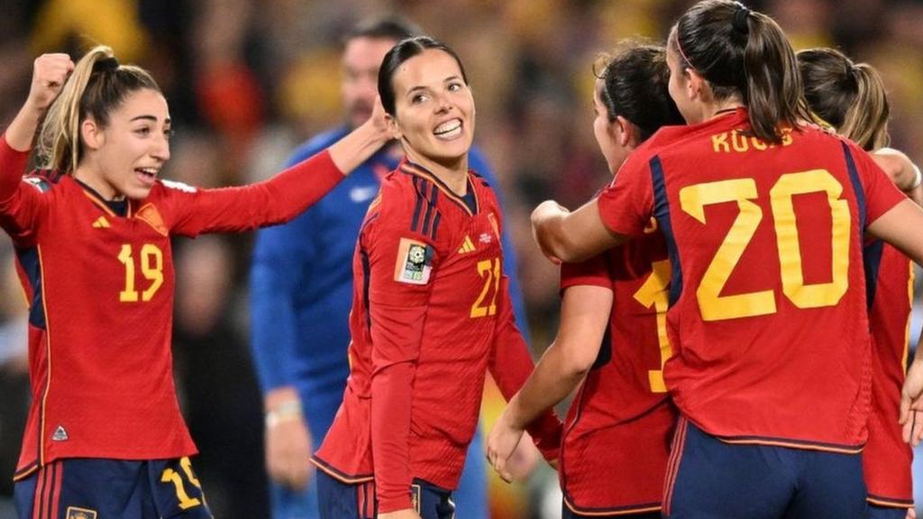 Spain celebrate