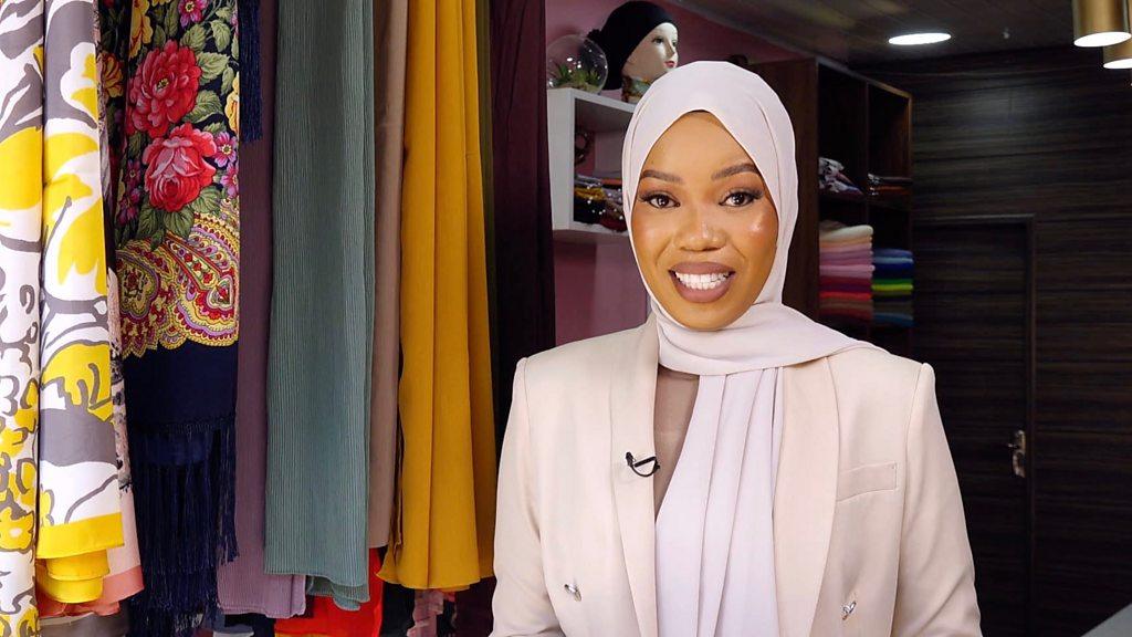 Woman wearing a Hijab in Nigeria