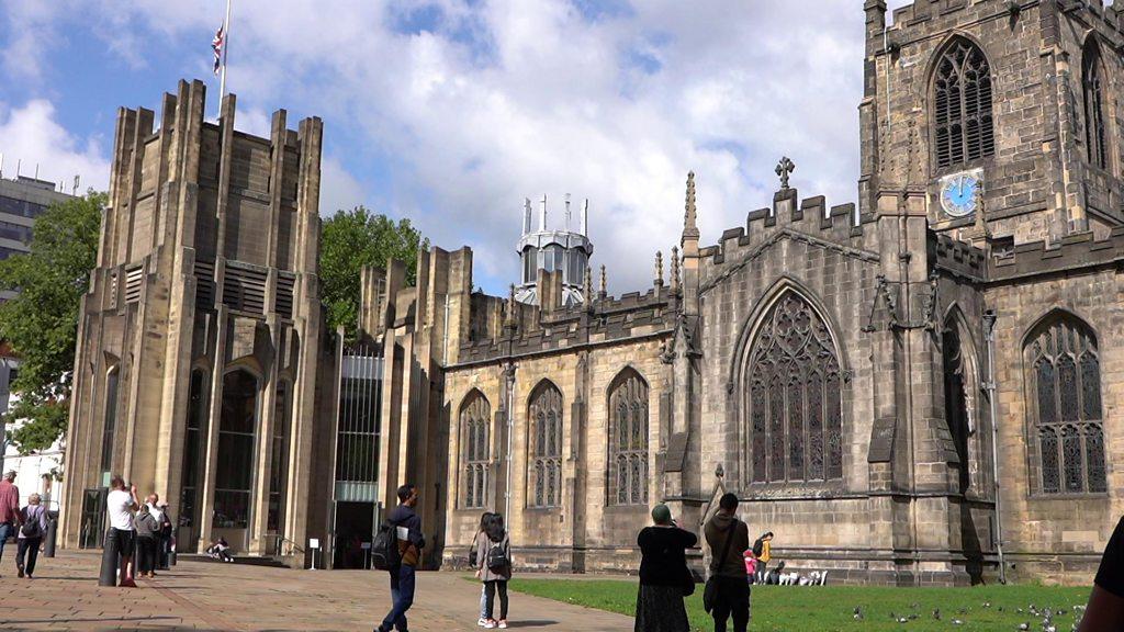 Sheffield Cathedral ringing bells