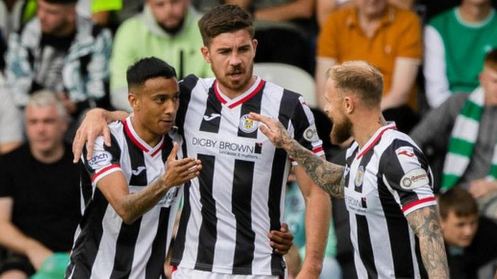 St Mirren celebrate