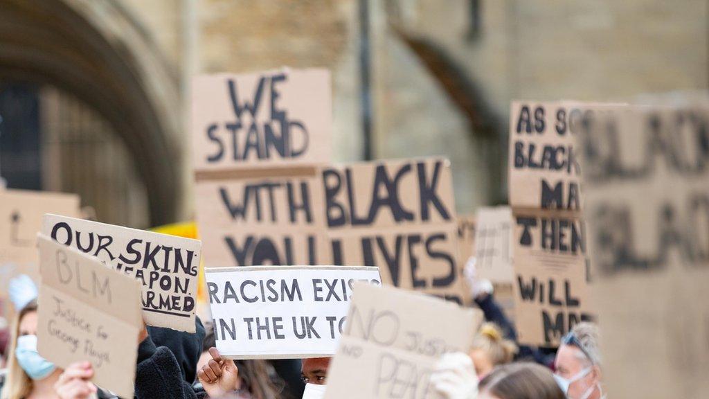 Black Lives Matter protest in Peterborough