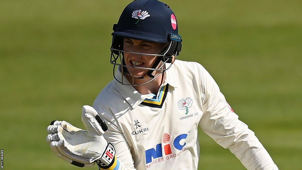 Yorkshire's Harry Brook is out at Lord's