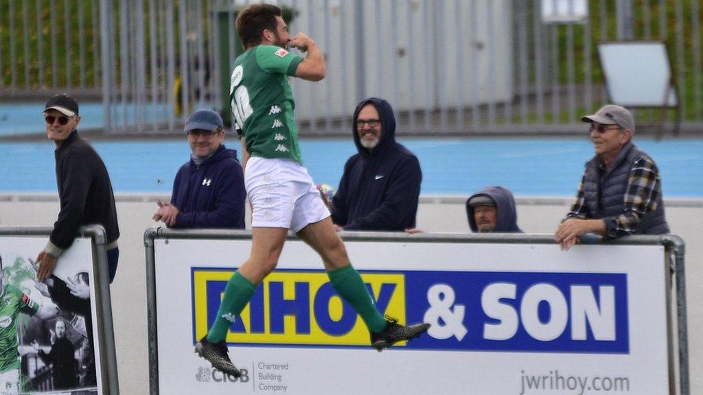 Ross Allen celebrates