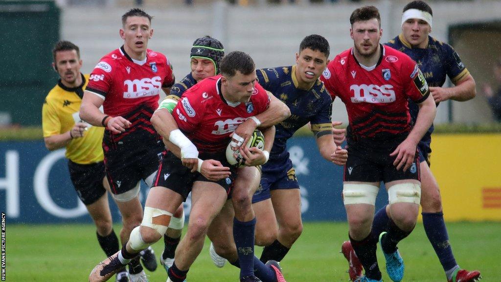 Mason Grady scored Cardiff's second try against Benetton