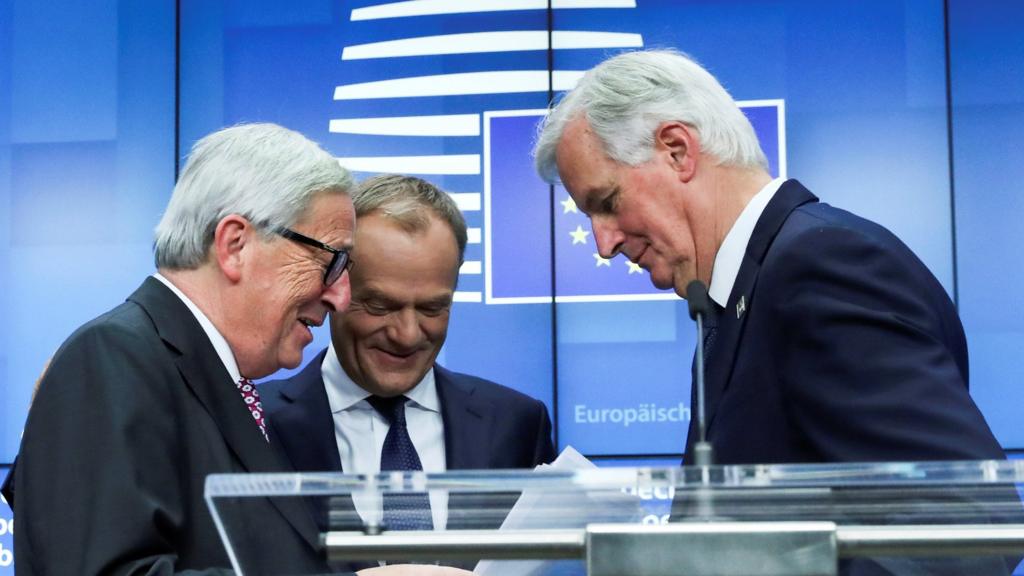 Juncker, Tusk, and Barnier