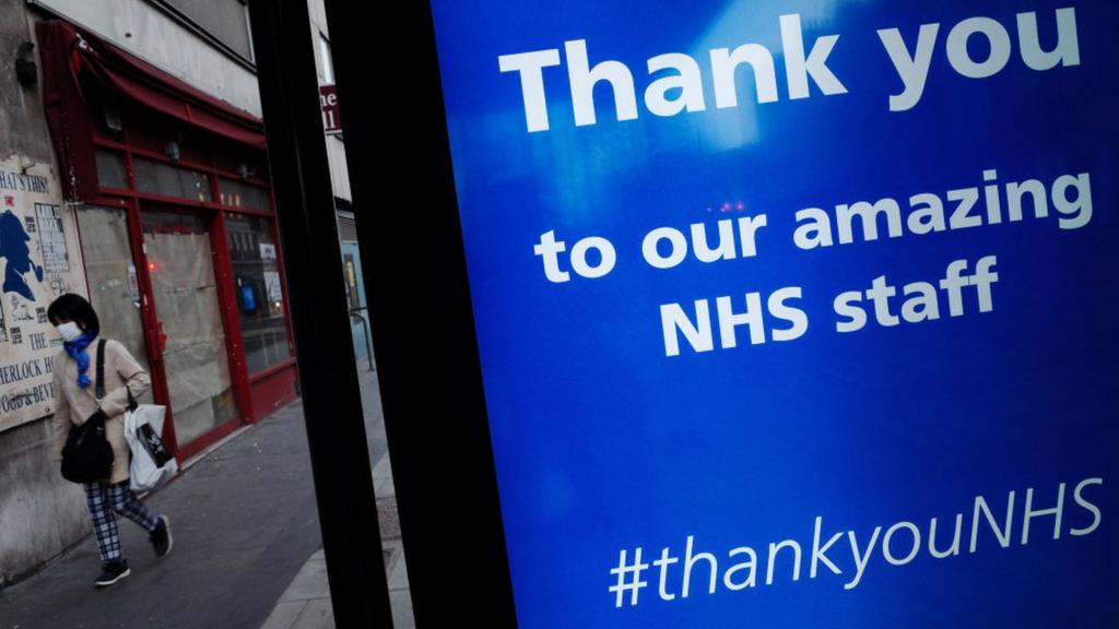 NHS thank you sign