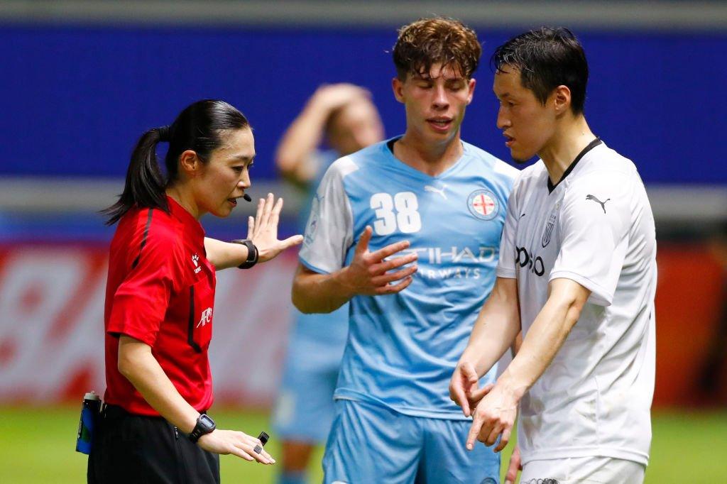 Yoshimi Yamashita took charge of the AFC Champions League match between Melbourne City and Jeonnam Dragons on April 21, 2022 in Thailand.