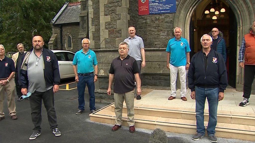 After months rehearsing on zoom, the choir finally sang together to celebrate their 100th anniversary.