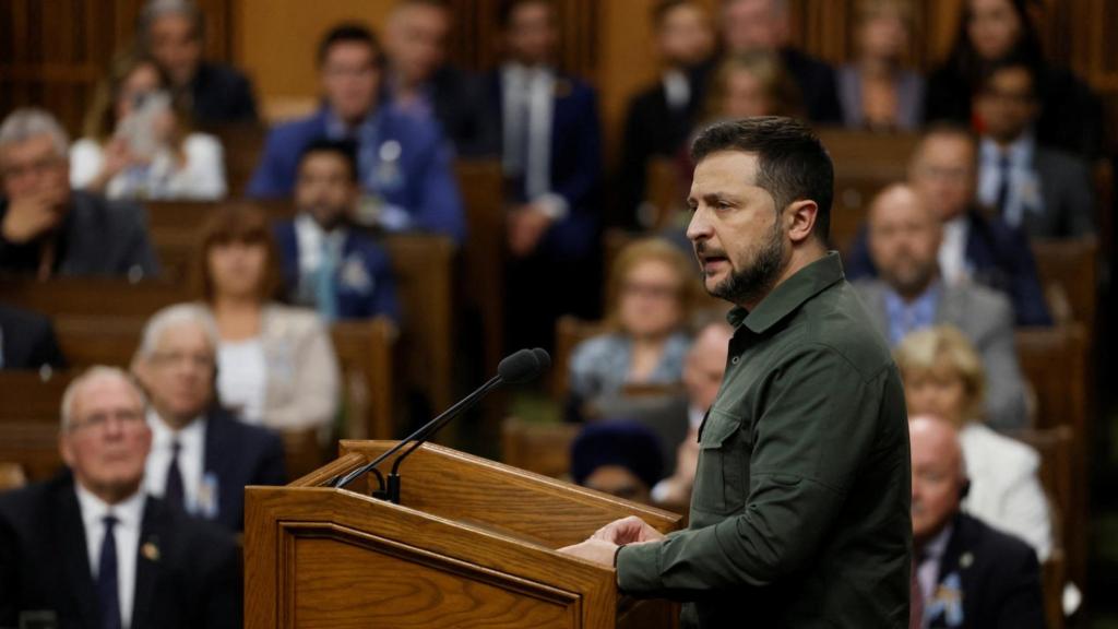 Zelensky addresses Canadian parliament