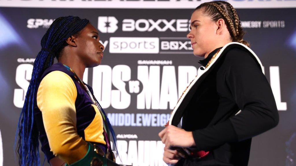 Savannah Marshall and Claressa Shields face off