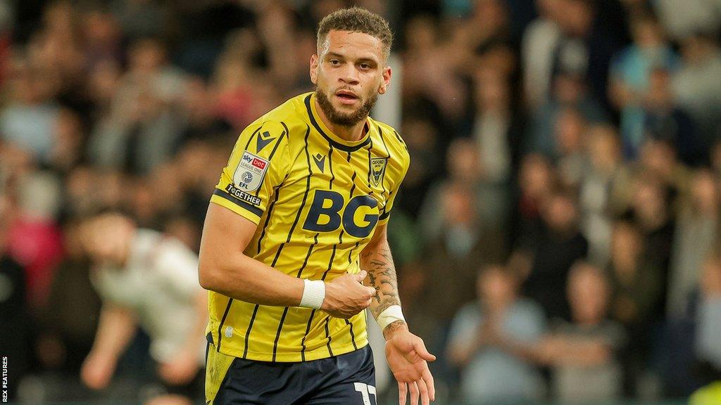 Oxford United midfielder Marcus Browne in action for the U's in League One.