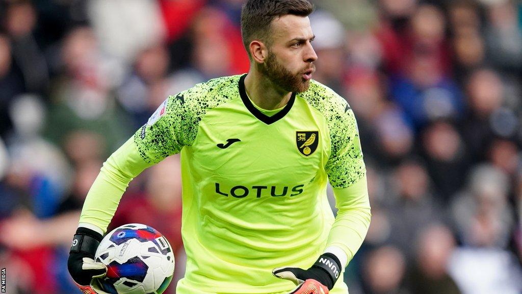 Norwich City goalkeeper Angus Gunn