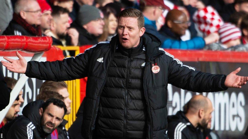 Aberdeen caretaker manager Barry Robson