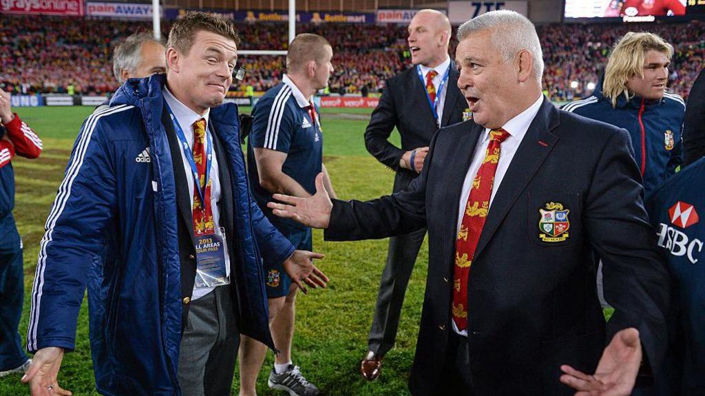 Brian O'Driscoll and Warren Gatland