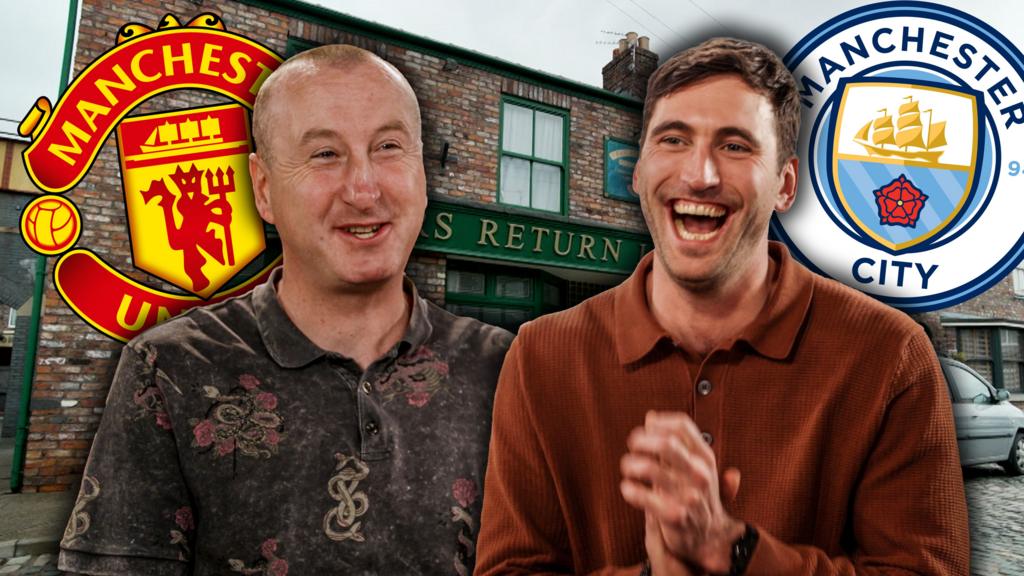Manchester derby: Corrie stars settle the score