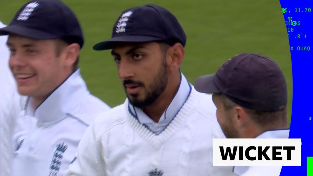 Bashir takes 'stunning' catch as England pick up early wicket