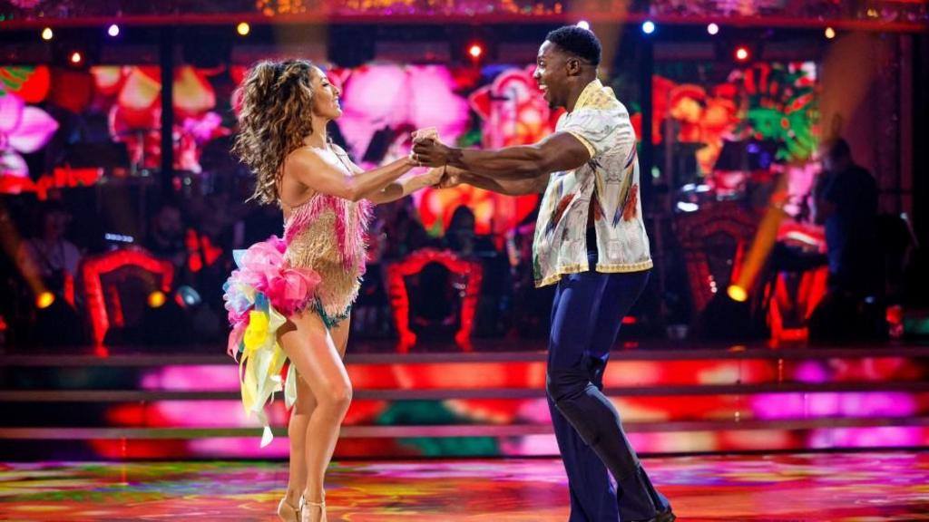 Harry and Karen dancing on Strictly.