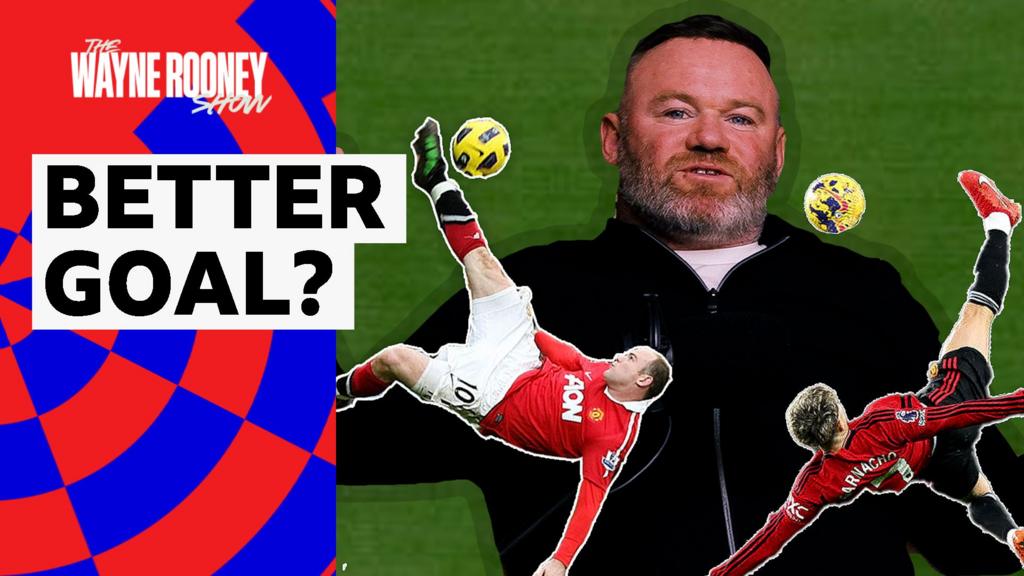 Me or Garnacho? Rooney decides on superior bicycle kick