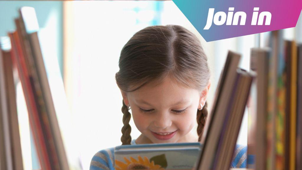 Girl reading a book