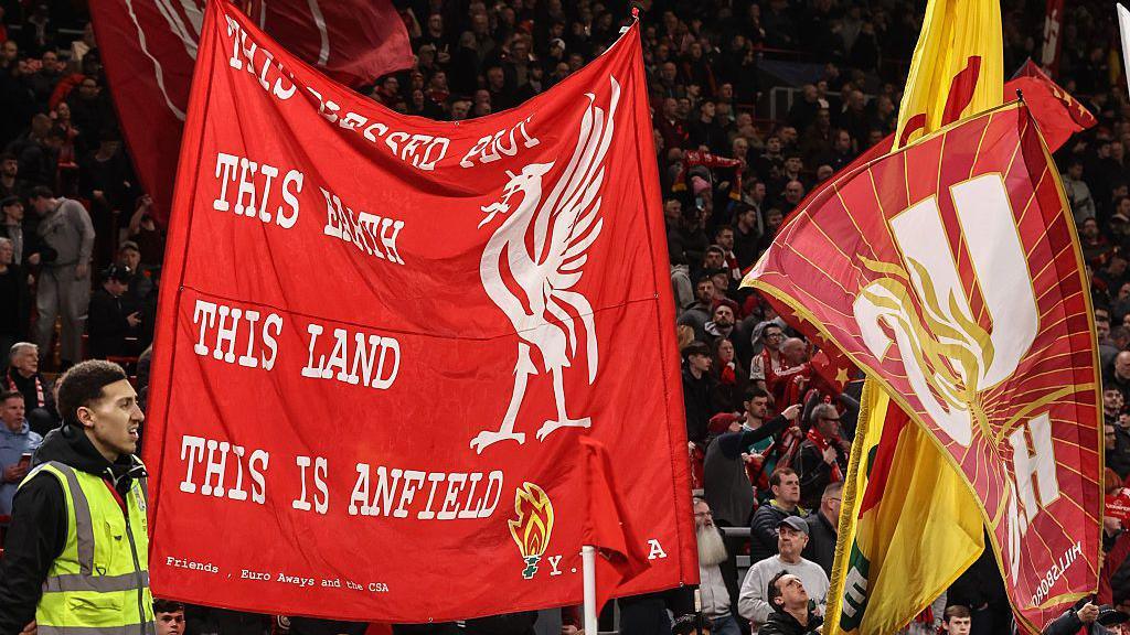 Liverpool fans on The Kop