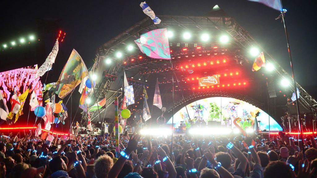 Coldplay at Glastonbury 2024