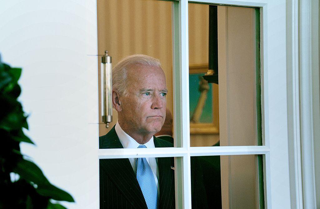Then-US Vice-President Joe Biden in the Oval Office on 18 September 2014