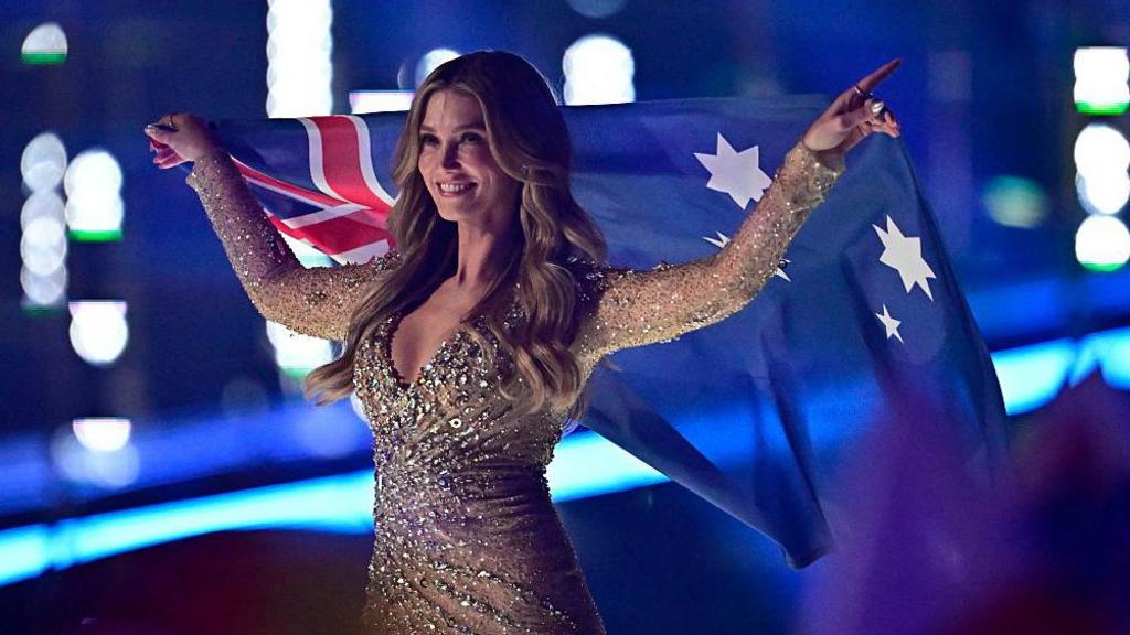 Australia's singer Delta Goodrem.