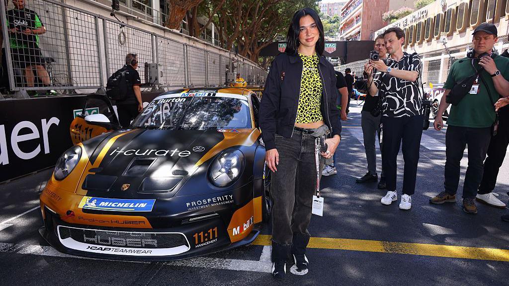 Dua Lipa at the Monaco Grand Prix