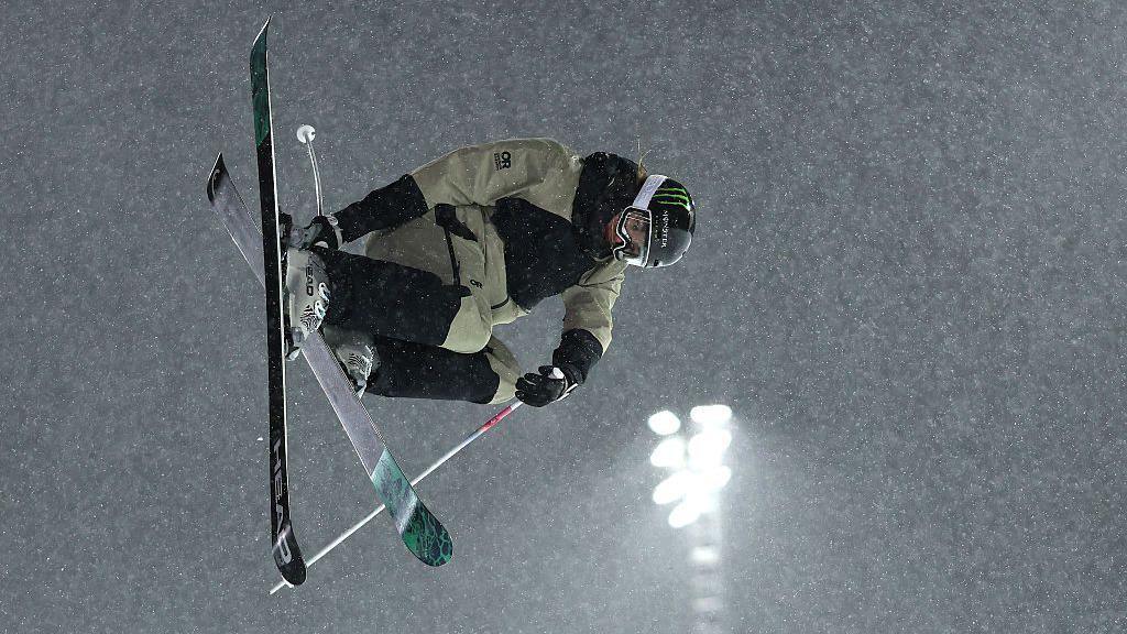Zoe Atkin of Great Britain competes in the Women's Ski SuperPipe on day one of the X Games Aspen 2026
